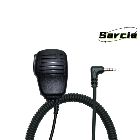 Remote Shoulder Speaker Microphone With Reinforced Cable For Yaesu FT And VX Series Walkie Talkies Three Point Five Millimeter Audio Jack