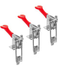Three Pack Toggle Clamp Set With Adjustable 334 U Bolt 1000 Lb Holding Capacity 90 Degree Vertical Latch Anti Slip Hand Grip