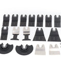 18 Piece Do It All Oscillating Multitool Blade Kit with High Carbon Steel Blades for Wood Plastic Drywall and More