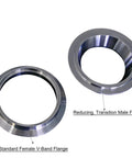 2.5 To 3 Inch Exhaust V Band Adapter Reducer Coupler Stainless Steel 3 To 2.5 Inch Header Collector Reducer Flanges
