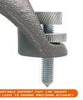Close-up of adjustable screw on Adjustable Front Shooting Rest for Rifle and Outdoor Hunting, Rock Solid Gun Rest with support feet