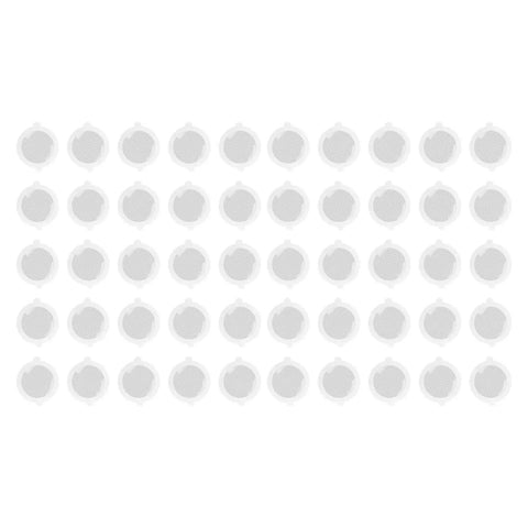 YUEHISY 50Pcs Shower Drain Hair Catcher Fiberglass Dense Mesh (50 Pieces) showing 50 pieces of dense mesh drain catchers.