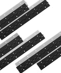Top Shelf 6 Pack 12 Inch Piano Hinges 304 Stainless Steel 1.2 Inch Wide, black continuous hinges for wood crafts.