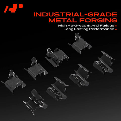 Top Tier Front Disc Brake Hardware Kit For Toyota Yaris 2006 Through 2015 Rear Drum Setup With Premium Steel Rears And Solid Clips Ready To Get Your Ride Slammng Again, industrial-grade metal clips