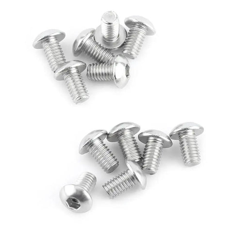 Heavy Duty M3 Hex Socket Button Head Screws 304 Premium Grade Stainless Steel 280 Piece Assortment showing screws from various angles.