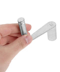Beefed Up Heavy Duty Wire EDM Spool Crank Handle For 12x12mm Square Hole EDM Machines, Full Iron Construction, Silver Manual Spooler