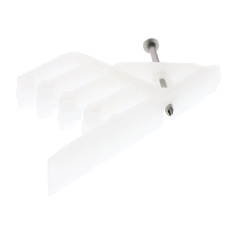 Nail On Cable Hangers For Wood Studs White Plastic Clips 50 Pack Non Metallic Electrician showing heavy duty clip with metal fastener.