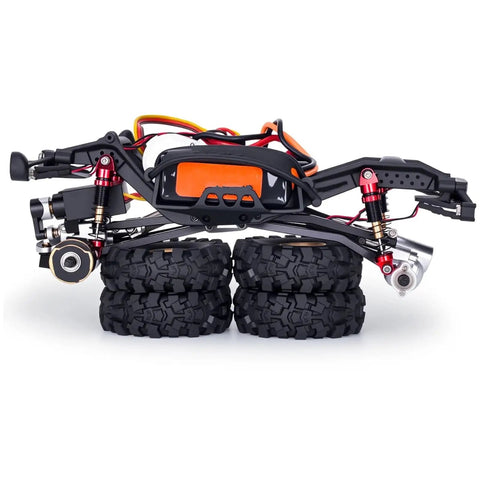 RC crawler chassis featuring Heavy Duty Stainless Steel Bearing Kit For RC Crawlers 20 Piece Set With Rubber Seals For Drivetrain Upgrades And Repairs Fits 1 To 30 Scale Micro Crawlers Like SCX30 Improves Axle And Gearbox Rotation Durable Crawler DIY Parts