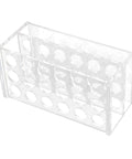 Acrylic Test Tube Rack With 18 Well Holder For 17Mm Tubes, Highly Polished Surface, Lab Grade Organizer For DIY Science Class, Research Lab.