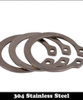 Heavy Duty Stainless Steel Snap Rings Set for 18mm and 36mm Shafts C Type External Circlips DIN471 304 Stainless Steel