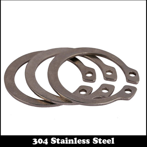 Heavy Duty Stainless Steel Snap Rings Set for 18mm and 36mm Shafts C Type External Circlips DIN471 304 Stainless Steel