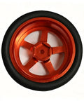 Drift Ready CNC Metal Wheels With 65mm Drift Tires And 12mm Hex Hub For One Tenth Scale RC Cars Upgrade Parts Kit Built To Take Harsh Runs