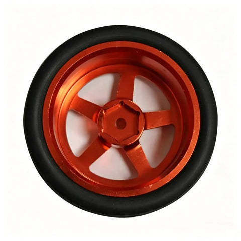Drift Ready CNC Metal Wheels With 65mm Drift Tires And 12mm Hex Hub For One Tenth Scale RC Cars Upgrade Parts Kit Built To Take Harsh Runs