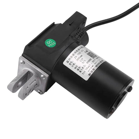 Legit Powerhouse DC 12V Linear Actuator delivering 6000N push and 4000N pull, showing motor and mounting details.