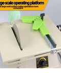 Pro 110V Gem Faceting Machine 5-in-1 Bench Grinder for Polishing Jade Stone Carving Wood showing large operating platform and adjustable guide.