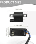 Polaris CDI Box Ignition Coil Kit Replacement For Sportsman Predator Scrambler 50 90 2001 2007 dimensions with voltage regulator