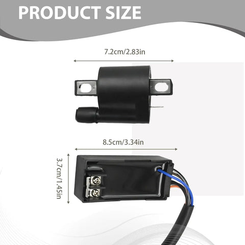 Polaris CDI Box Ignition Coil Kit Replacement For Sportsman Predator Scrambler 50 90 2001 2007 dimensions with voltage regulator
