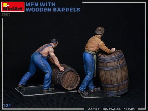 1 To 35 Scale Military Figures Kit Men With Wooden Barrels Dope Diorama Set For Collectors 14 Plus Not A Toy Realistic Detailing
