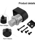 Push Button Cabinet Lock Latch Easy DIY Install Spring Pop Button Release Durable ABS Base Corrosion Resistant Plastic Sturdy Construction