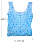 Foldable Reusable Grocery Tote Bags Six Pack for Easy Shopping and Travel Totally Lightweight 190T Polyester