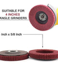 10 Piece Nylon Fiber Flap Disc Set 180/320 Grit For 4 Inch Angle Grinder Metal Polishing Buffing Grinding Deburring