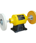 10 Inch Dual Speed Bench Buffer Polisher With Three Quarter Horsepower Induction Motor And Heavy Duty Cast Iron Base shown