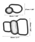 Honda Civic VTEC Solenoid Gasket Spool Valve Filter Screen Kit Pack Of 2 Black Direct Fit For 1996 Through 2005 Civic Del Sol 1996 Through 1997 Prelude 1993 Through 1994 Easy Install