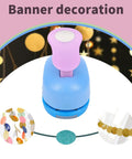 Set Of 3 Circle Punches 5 Eighths Inch 1 Inch And 1.5 Inch Round Punches for DIY paper crafts, image showing sample banner decoration