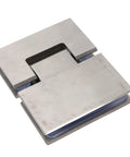 Heavy Duty Frameless Shower Door Hinge 180 Degree Turn Holds Up To 120 Lbs Rock Solid Stainless Steel Build with smooth finish.