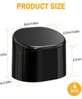 Heavy Duty Rubber Foot Pads For Table Saw Stand And Miter Saw Base Replacement Parts Compatible With Dewalt DWX723 DWX724 DWX725 showing dimensions in cm and inches.