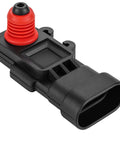 No Sweat Swap Universal Car Fuel Tank Pressure Sensor For Vapor Vent Port EVAP System OEM 16238399 with red rubber seal.
