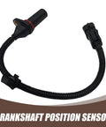 Crankshaft Position Sensor For Cars Rock Solid High Temperature Resistant Replacement OEM 39180-2B000 391802B000 Black Easy Install For Reliable Ignition Timing And Engine Performance. Black wired crankshaft position sensor with connector