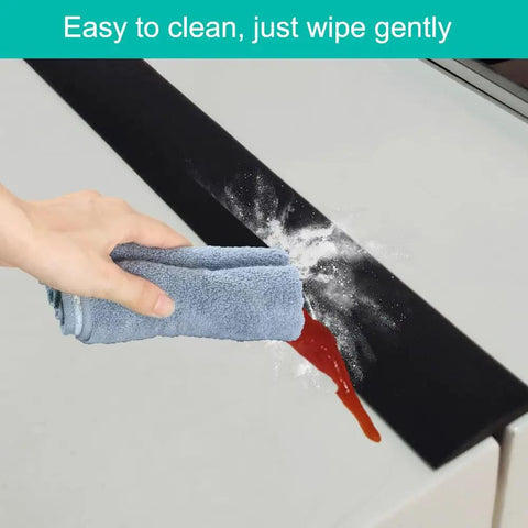 Cleaning Extra Long 30 Inch Silicone Stove Gap Filler That Stays Put Fits 0.2 To 1 Inch Gaps Thick 10oz Insert Kitchen Black