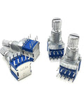 Rotary Encoder Set Of 5 Pieces RS1010 Band Switch 1 Pole 5 Position 2 Pole 4 Position Or 3 Position Metal Silver Blue