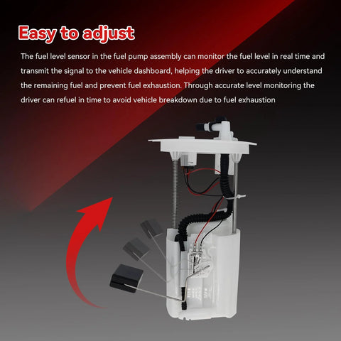 Close-up view of Direct Fit Fuel Pump Assembly Replacement For Honda TRX420 2014-2021 showcasing components and wiring.