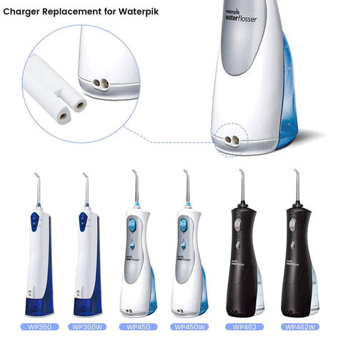 Charger Replacement For Water Flosser 3 Volt Output 0.2 Amp Power Cord 5 Feet White Compatible With WP360W WP462 WP450 Models