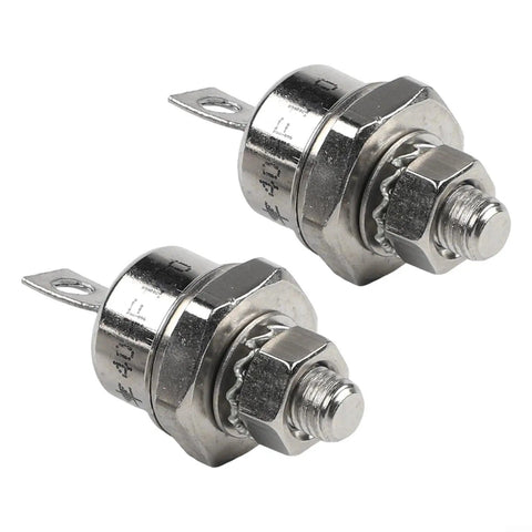 Pack Of Two Built Tight Stud Mount Diode Rectifiers Rated 40 Amps And 1200 Volts with threaded rods for electrical applications