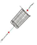 Ten Pieces Stainless Steel Fishing Bait Cage Feeder Set With S M L Sizes Rust Resistant Cage Traps For Freshwater And Saltwater