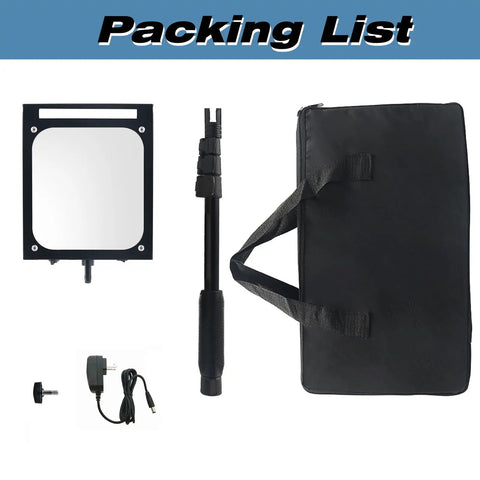 Rechargeable LED Under Vehicle Inspection Mirror With Adjustable Length, includes mirror, extendable arm, charger, carrying bag