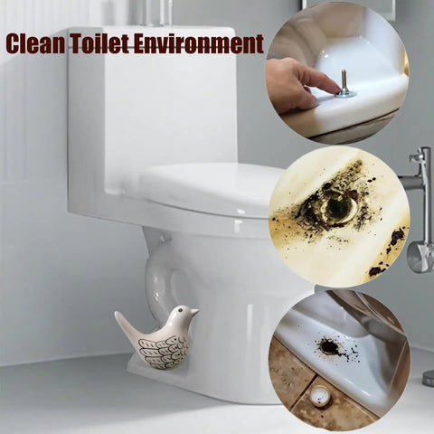 Pretty Sweet Bird Toilet Bolt Covers Premium Ceramic Bathroom Screw Caps Set Of 2 Smooth install on a clean white toilet.