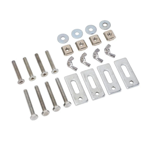 Grab These Epic Mini T Track Hold Down Clamps, A Sweet 4 Pack Packed With Durable Zinc Alloy For Your 3018 CNC Router Setup with hardware components.
