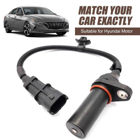 Crankshaft Position Sensor For Cars Rock Solid High Temperature Resistant Replacement OEM 39180-2B000 391802B000 Black Easy Install For Reliable Ignition Timing And Engine Performance, black Hyundai fit
