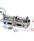 Automatic Single Head Liquid Filler Pneumatic Bottle Filling Machine Stainless Steel Anti Drip Valve dimensions 40.1in x 15.7in x 15.7in