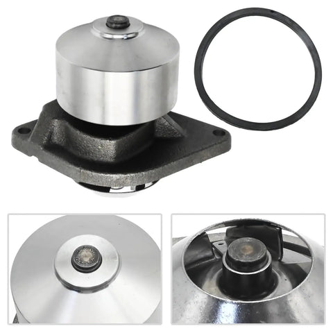 Heavy Duty Engine Water Pump Replacement For Ram 2500 3500 5.9L L6 1994 To 2007 Cummins Turbo shows 7 blade impeller and gasket.