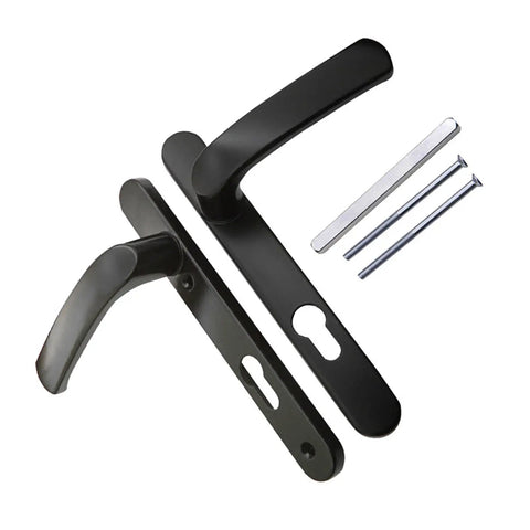 Low Profile Room Door Handle Panel For Narrow Security Sliding Doors Long Plate Aluminum Hardware Kit Smooth Silent Operation