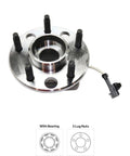 Wheel Hub Bearing Assembly Kit with Tie Rod Ends, Set of 6, Direct Fit Replacement for Buick LeSabre 2001-2005; 5-lug ABS