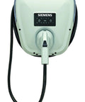 Badass Level 2 EV Charger Hard Wired With 30 Amp 240 Volt J1772 Compatibility, top view with control panel and smooth cable.