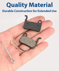 6 Pairs Bike Brake Pads For Disc Brakes, All Weather Stopping Power For Mountain And Road Rides, hand holding brake pads set