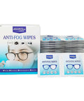 Ageantscom anti-fog wipes for glasses, 100-pack, individually wrapped, pre-moistened, quick-dry, scratch-free