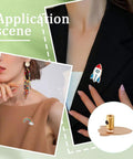 Locking Lapel Pin Backs Set with 30 Pcs Golden Brass Clips and Wrench on jackets and dresses for jewelry making and badges